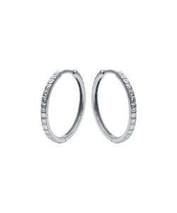 Silver Hoop Earring HO-2407